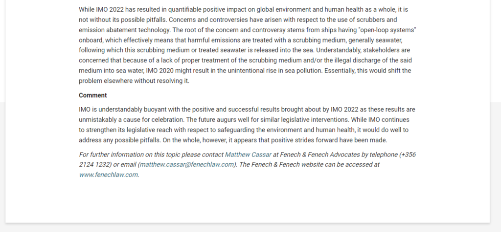 Reduction in sulphur oxides emissions legislative intervention reaps positive results4